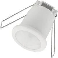 LEDVION - Bewegingsmelder Wit - Inbouw - Schemerschakelaar - IP20 - 360° - Bereik 8m -Lichtsensor