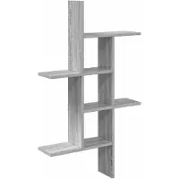 vidaXL Wandplank Grijs Sonoma 61 x 15 x 102 cm Bewerkt hout