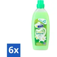 At Home 6 x - Wash - Wasverzachter - Joyful Summer - 20 Wasbeurten - Wasverzachter - Wasverzachter Voor Kleding - Wasverzachter Voor Alle Stoffen - Wasverzachter Fris - Wasverzachter Geur