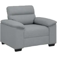 vidaXL Fauteuil 100x81x84 cm stof lichtgrijs