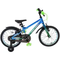 Volare Chrome Kinderfiets - Jongens - 16 inch - Blauw Groen - Twee Handremmen