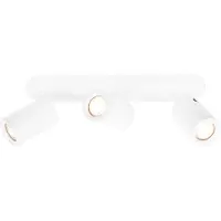 LEDVION - LED Plafondspot - Wit 3-lichts - Rechthoek - GU10 - IP20