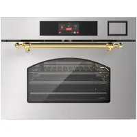 ILVE Compact 45cm 3 in 1 oven/stoom/magnetron Nost. RVS Messing - Inbouw