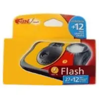 ALLVIA Wegwerpcamera's - Polaroidcamera - Analoge Camera - Zwart/Geel - 13cm x 10cm x 2cm