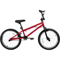 Happiq Freestyle BMX-fiets – Voor kinderen beginners tot gevorderd – 360° gyro, 4 haringen – 51 cm, roo