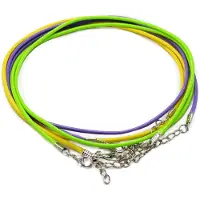 AW Gifts Packs Waxed Pendant Cords - 2mm x 55cm - Assorted - Assorted (10 colours)