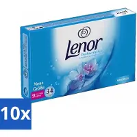 Lenor 10 x - Droogtrommeldoekjes - Aprilfris - Textielverfrisser - 34 Doekjes - Droogtrommeldoekjes - Wasdoekjes - Textielverfrisser - Frisheid - Statische Elektriciteit