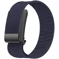 Strap-it Gebreid bandje Nylon geschikt voor WHOOP MG - Donkerblauw