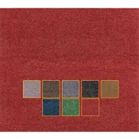 ANRO Deurmat Rood 150x90cm – Schoonloopmat Antislip Wasbaar Voordeur Hal Binnen & Buiten Op Maat