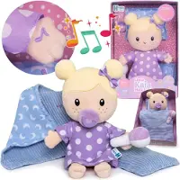 Sarcia.eu Kaja Interactieve knuffelpop, magnetische accessoires, eerste lappenpop, geluid 2+