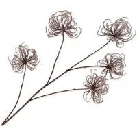 Silk-ka Kunstbloem Bosrank Bruin H 63 Cm