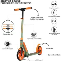 Boarddistribution GO Deluxe Foldable Commuter Scooter Green/Orange 80-106 cm