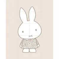 IXXI Nijntje Zand met Bloemenjurk, Nijntje - 80 x 100 cm - Grote wanddecoratie en posters - Speels, Fantasierijk, Illustraties, Cartoonesk, Babykamer