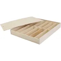 Packlinq Houten doos met deksel, afm 29x37x5 cm, 1 stuk