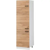 Vicco Hoge kast R-Line Goudkleurig Eiken/Wit 60 cm, Model 63179
