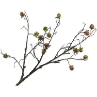 Silk-ka - Kunsttak - bramentak - roze - H74 cm - 2 stuks