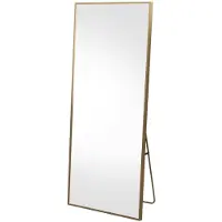 Happiq Staande en Wandspiegel 164 X 54 Cm - Volledige Lichaamslengte Spiegel, Hangend of Schuin Te - Aluminium Frame - Decoratief