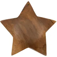 Mauro Ferretti Decoratie Bintang Sculpture Teak Ø 19×5 cm