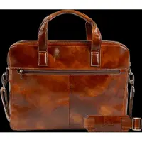 Tony Perotti Leren Laptoptas 14 inch van Gogh 2-vaks Cognac
