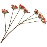 Silk-ka - Kunsttak - rozenbottel - oranje - H106 cm