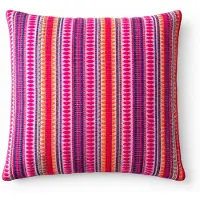 Ancient Wisdom Classic Cushion Cover - Neon Stripes - 45x45cm