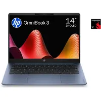 HP OmniBook 3 14-hz0716ndx - Copilot+ Laptop - 14 inch - Snapdragon X - 16GB/512GB - QWERTY - 2K OLED - Studenten laptop