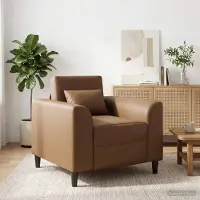 vidaXL Fauteuil Cappuccino Kunstleer