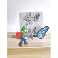 MaxPower (a)BurgerKing Speelgoed Super Mario's Luigi's Mansion Fluitje Brandweerman Grappige Actiefiguur Zittende Pop Collectie