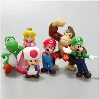 MaxPower (6 stks) 6 stks/set 3-7 cm Super Mario Bros PVC Action Figure Speelgoed Poppen Model Set Luigi Yoshi Donkey Kong