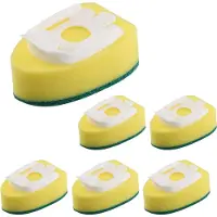 Torribaly 6-Pack afwasstaaf navullingen sponskoppen, borstel vervangende staafjes pads voor het schoonmaken van de keuken