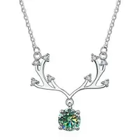 MaxPower (blau, grün -1 Karat) Bague Ringen Ausgezeichneter Schliff 1 Karat Erschwinglicher Moissanit-Anhänger für Frauen