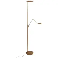 Steinhauer Bronzen vloerlamp Daphne 2 4602BR – LED uplighter met leesarm
