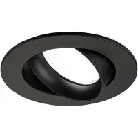 LEDVION - LED Inbouwspot Rio - Zwart - Dimbaar - 3W - 6500K - Ø85 mm