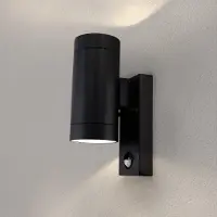 LEDVION - LED Wandlamp - GU10 - IP54 - Zwart