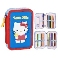 Hello Kitty CERDÀ - Officiële dubbele etui, schoolaccessoire