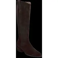 Wonders Dames Fei 11 Leren Laarzen Bruin (38), 3 tot 5 cm, Suède, Ritssluiting, Casual D-2011_5713_9332