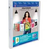 Hamelin OXFORD Polyvision ringband A4 20 mm 4 rings O 15 mm PP kleurloos - 12 stuks