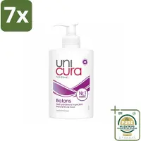 Unicura 7 x - Vloeibare Handzeep - Anti Bacterieel - Balans - 250 ml - Grootverpakking - Handzeep - Antibacterieel - Handen Reinigen - Huid Verzorgen - Natuurlijke Handzeep
