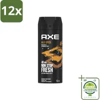 Axe - Deodorant Bodyspray - 48hrs Non Stop Fresh - Wild Spice - Wild Spices & Cedarwood - 150 ml - Voordeelverpakking - 12 stuks - Wild Spice - Deodorant bodyspray