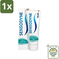 Sensodyne 1 x - Tandpasta - Deep Clean - Voor Frisse Adem - 75 ml- Gevoelige Tanden - Diepe Reiniging - Frisse Adem - Tandpasta - Fluoride