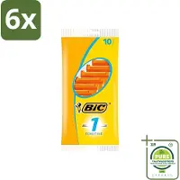 BIC - Scheermesjes - Sensitive - Enkel Mesje - Wegwerpmesjes - 10 Scheermesjes - Voordeelverpakking - 6 stuks - Scheermesje - Wegwerpscheermesje