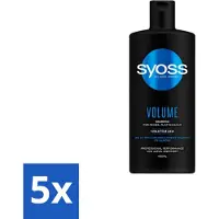 Syoss 5 x – Shampoo – Volume – 440 ml - Volume Shampoo - Fijn Haar Shampoo - Slap Haar Shampoo - Body Shampoo - Volumegroei Shampoo