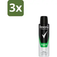 Rexona Men – Deodorant Spray – Quantum Dry – 150 ml - Bulkverpakking - 3 stuks