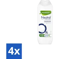Neutral 4 x Douchegel Parfumvrij 250 ml - Gevoelige Huid - Douchegel - Parfumvrij - Allergie - Huidverzorging