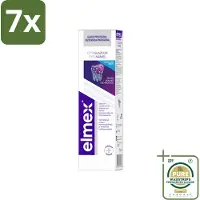 Elmex 7 x Tandpasta Glazuur Professional Opti-Glazuur 75 ml - Grootverpakking - Tandpasta - Glazuurbescherming - Tanderosie - Glazuurverlies - Tandenbescherming