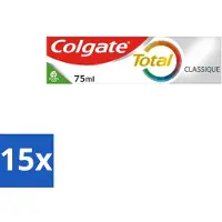 Colgate 15 x - Total Classic - Tandpasta - 75ml - Tandpasta - Mondhygiëne - Tandplak - Tandsteen - Gaatjes