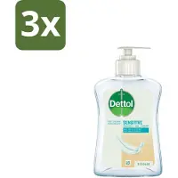 Dettol 3 x Handzeep Gevoelige Huid 250 ml - Gevoelige Huid - Handhygiëne - Antibacteriële Handzeep - Handzeep Voor Gevoelige Huid - Glycerine Handzeep