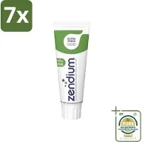 Zendium 7 x Tandpasta Extra Fresh 75 ml - Grootverpakking - Tandpasta - Enzymen - Natuurlijke Tandpasta - Mondgezondheid - Fluoride