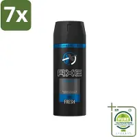 Axe 7 x - Deodorant Bodyspray - 48hrs Fresh - Anarchy for Him - 150 ml - Grootverpakking - Anarchy For Him - Deodorant Bodyspray - Mannelijke Geur - Frisse Geur - Langdurige Bescherming