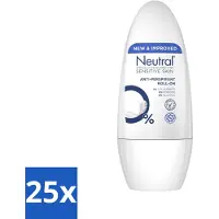 Neutral - Deodorant - Roller - Sensitive Skin - 50ml x 25